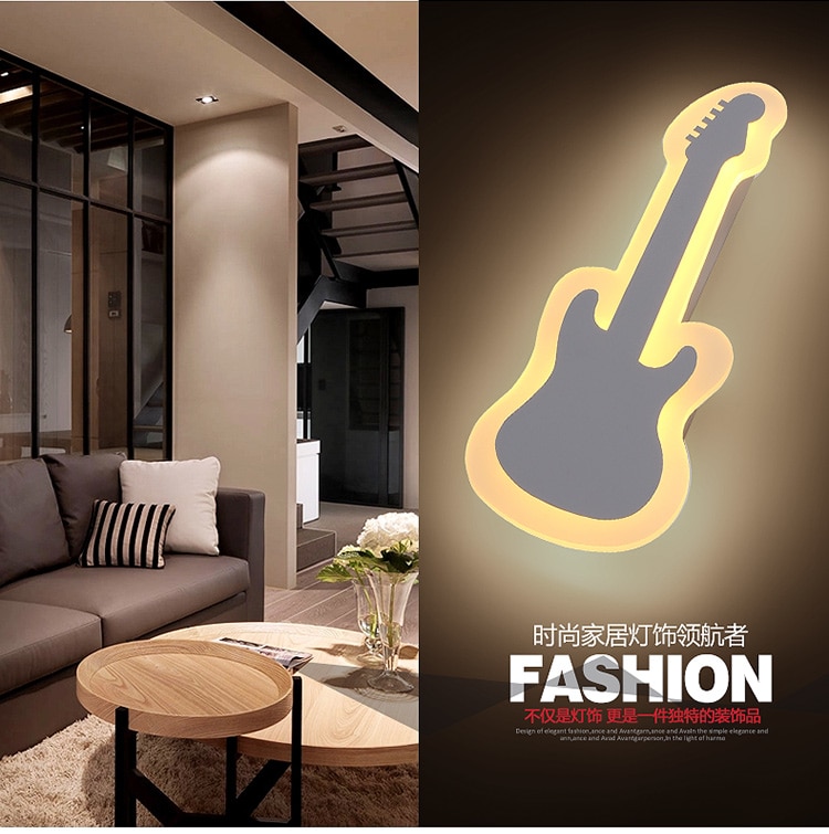 Lampe de chevet guitare