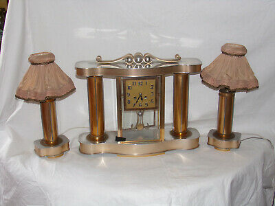 Lampe de chevet art deco bronze
