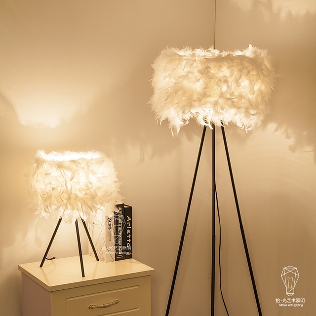 Lampe de chevet plume maison du monde