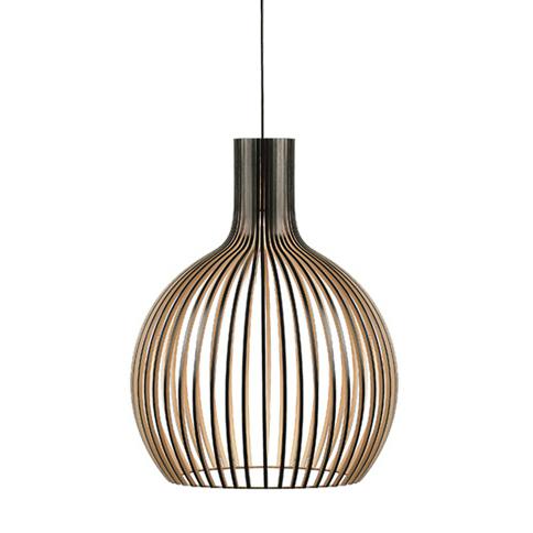 Lampe suspension bois design