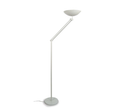 Lampadaire halogene blanc