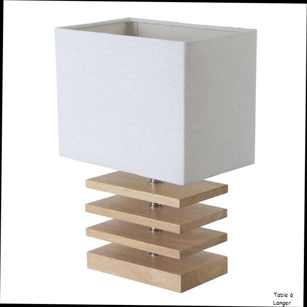 Lampe de chevet moderne bois