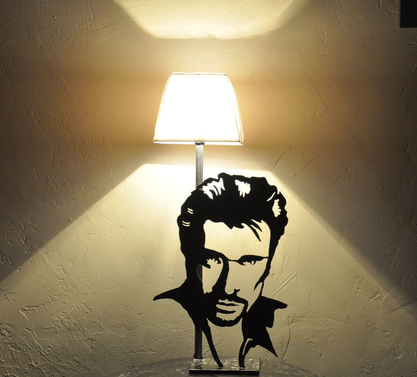 Lampe De Chevet Johnny Hallyday - Kingkado, Noir, E14, 25cm - Neuve (France)