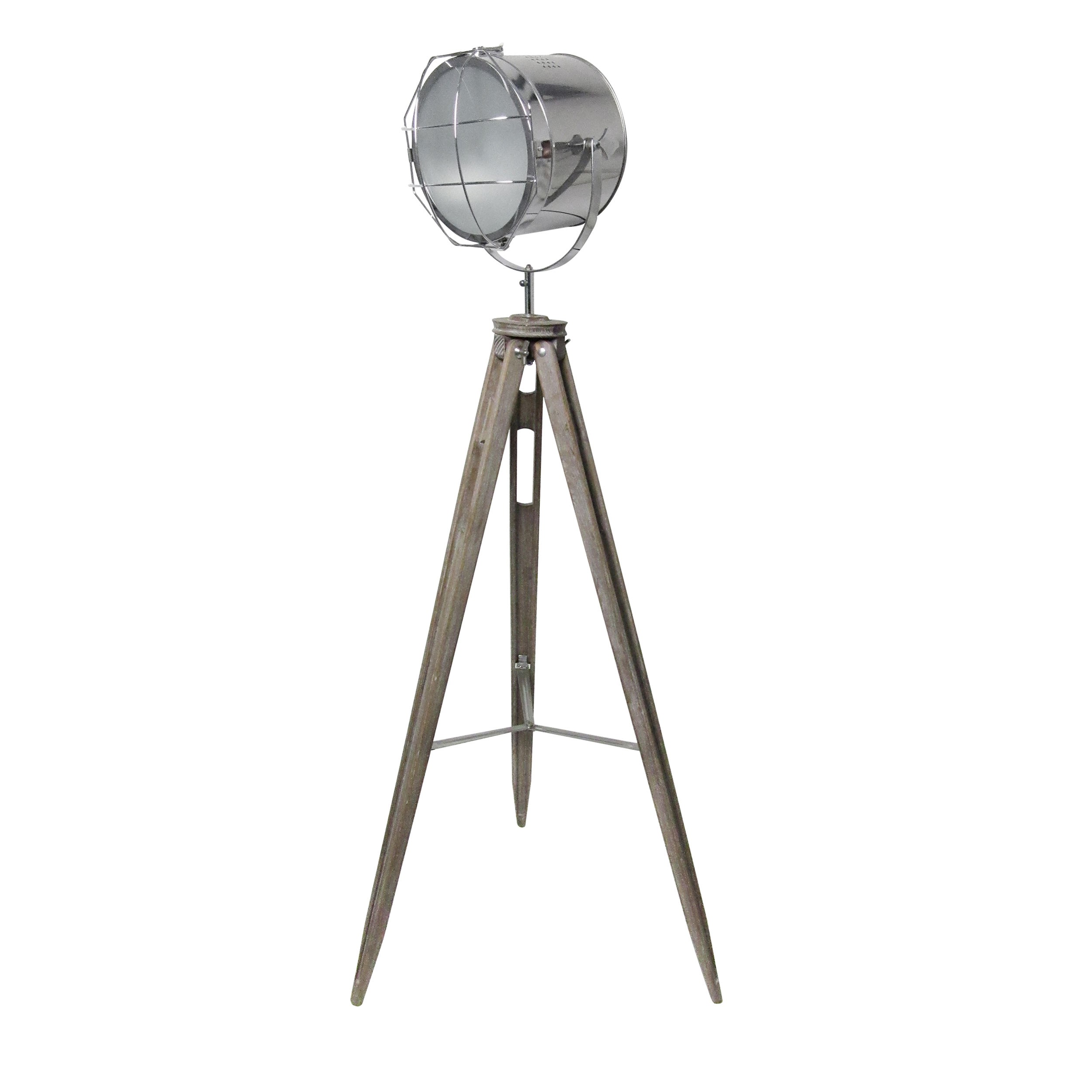 Lampadaire trepied style industriel