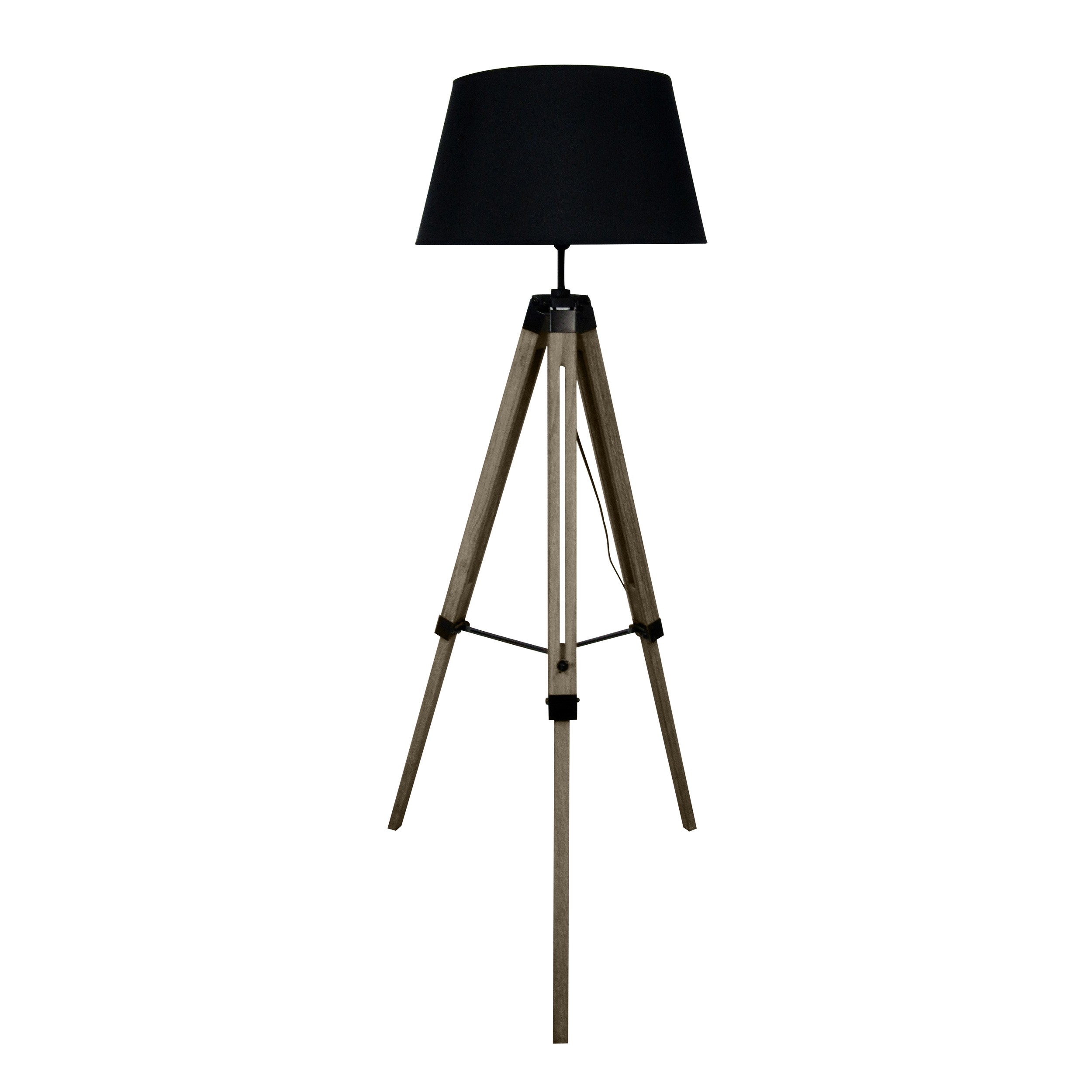 Lampadaire trépied bois