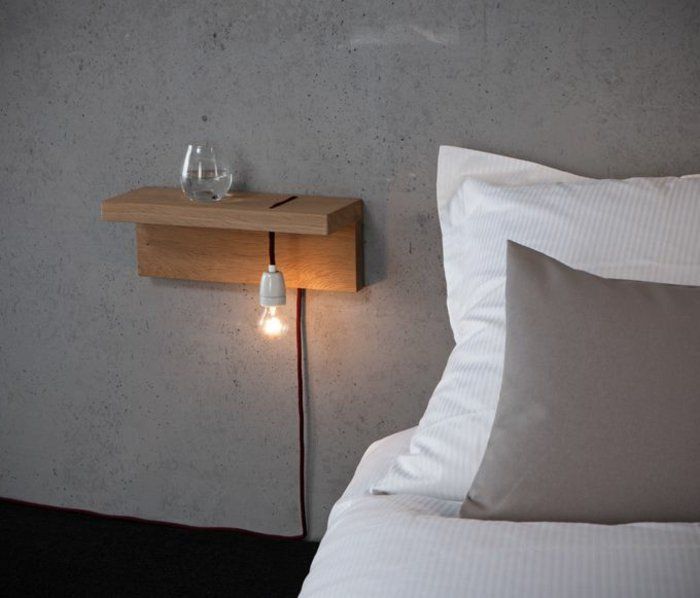 Lampe de chevet a suspendre au mur
