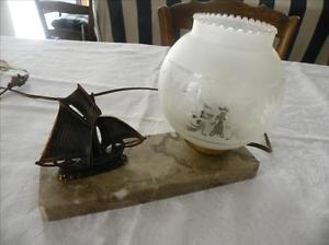 Lampe de chevet ancienne bronze