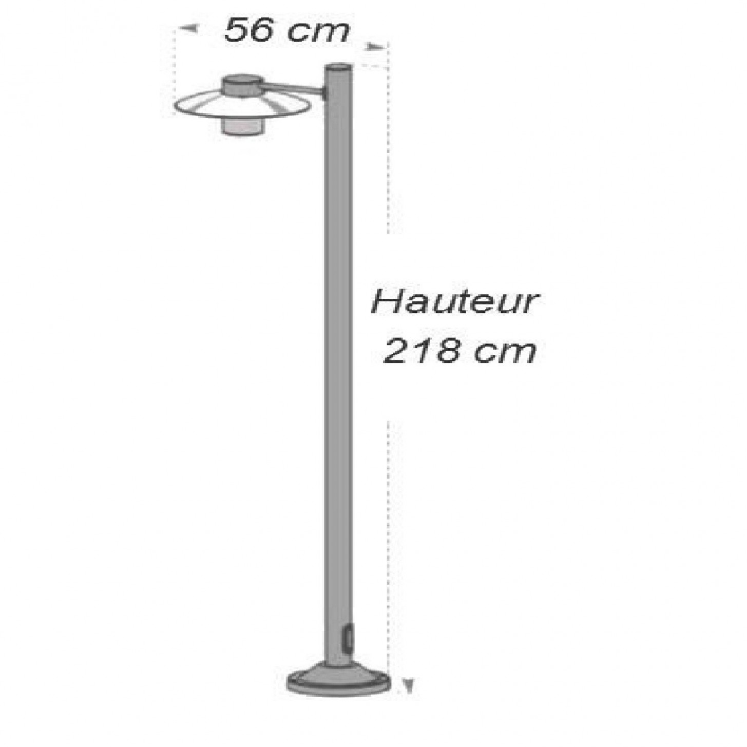 Lampadaire exterieur eclairage public
