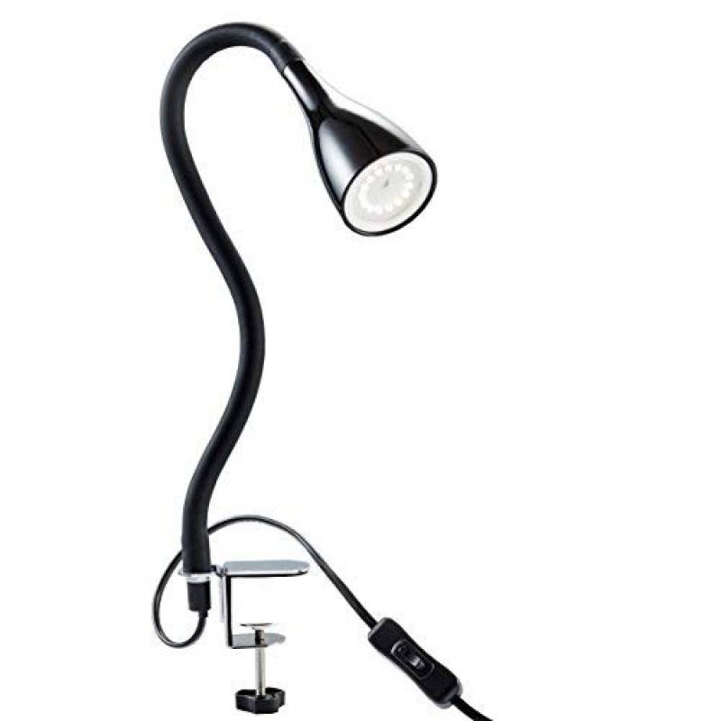 Lampe de chevet à pince avec ampoule led