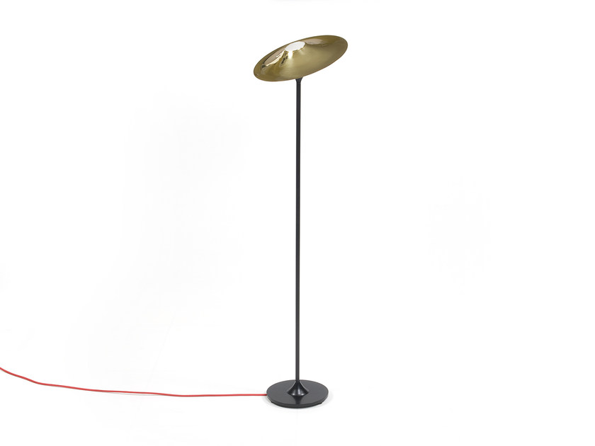 Lampadaire halogene laiton