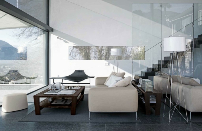 Deco salon avec lampadaire