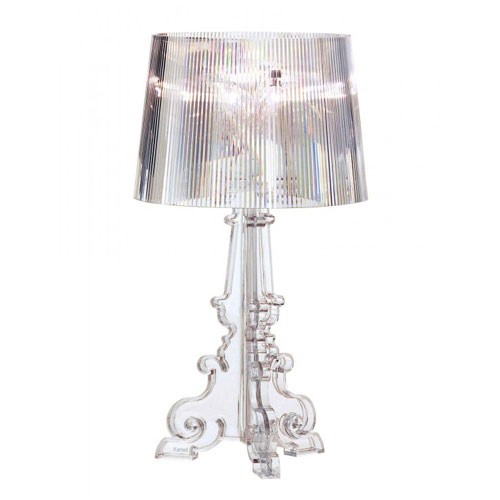 Lampe a poser design transparente