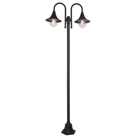 Lampadaire noir exterieur