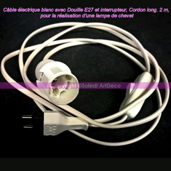 Douille e27 pour lampe de chevet