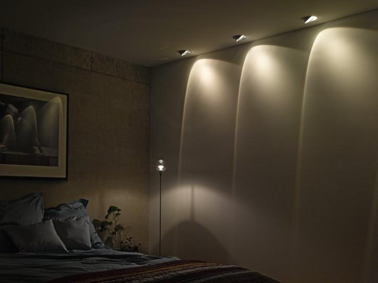 Lampadaire tamisé