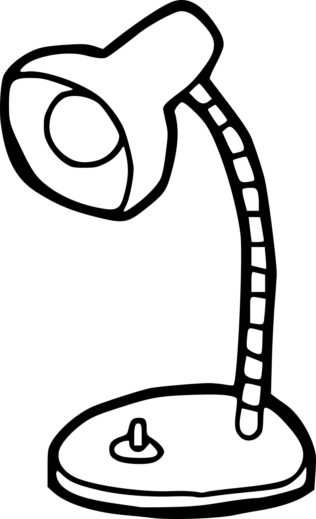 Coloriage lampe de chevet