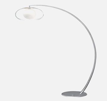 Lampadaire pied excentré