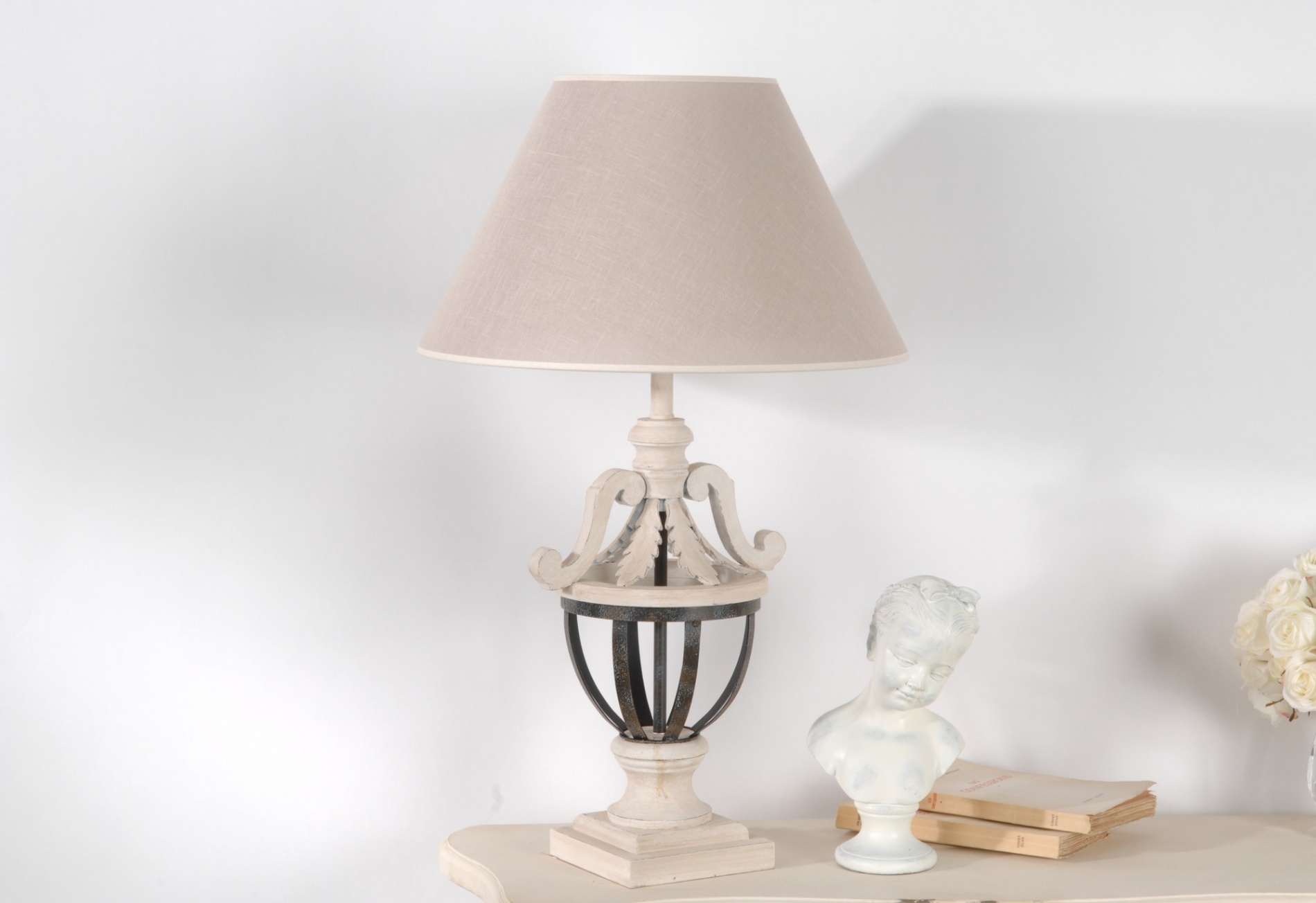 Lampe de chevet campagne chic
