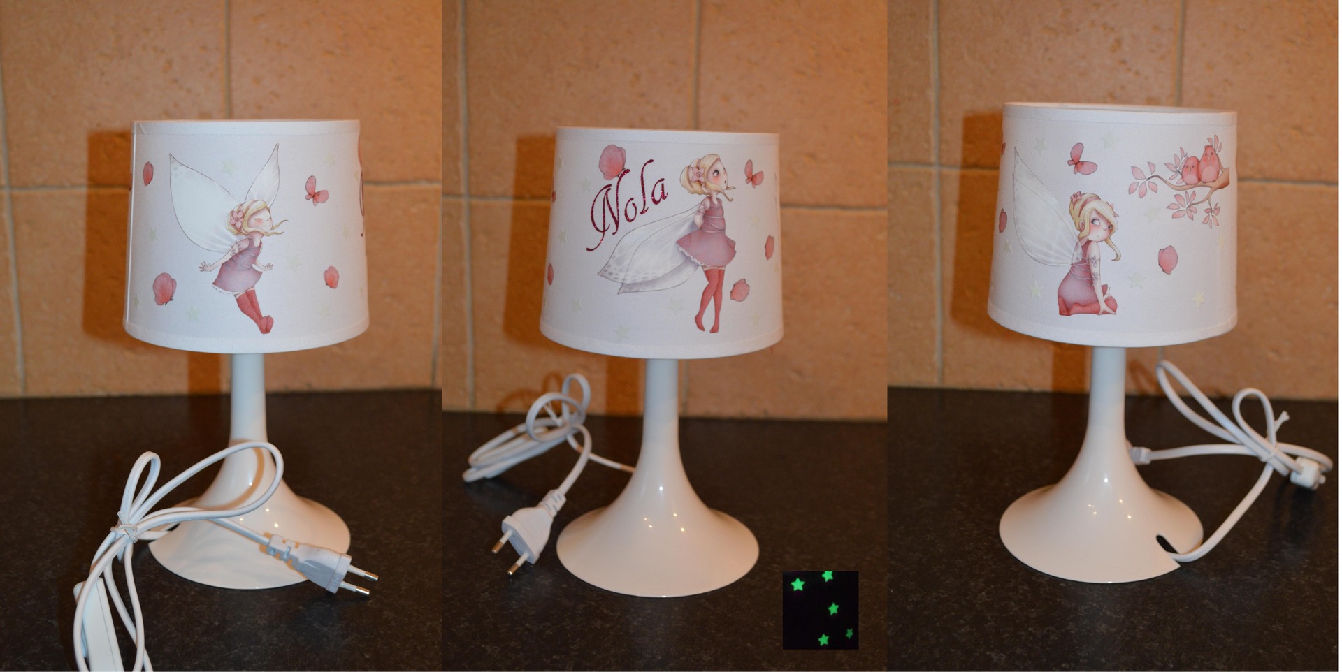 Lampe de chevet champetre