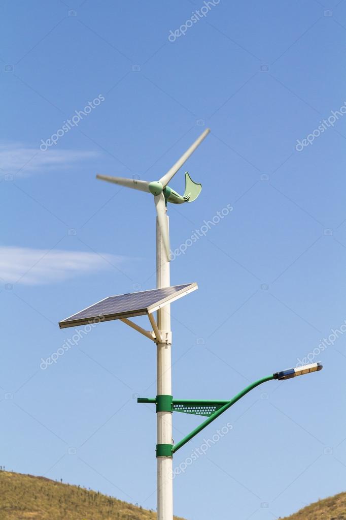 Lampadaire eolienne