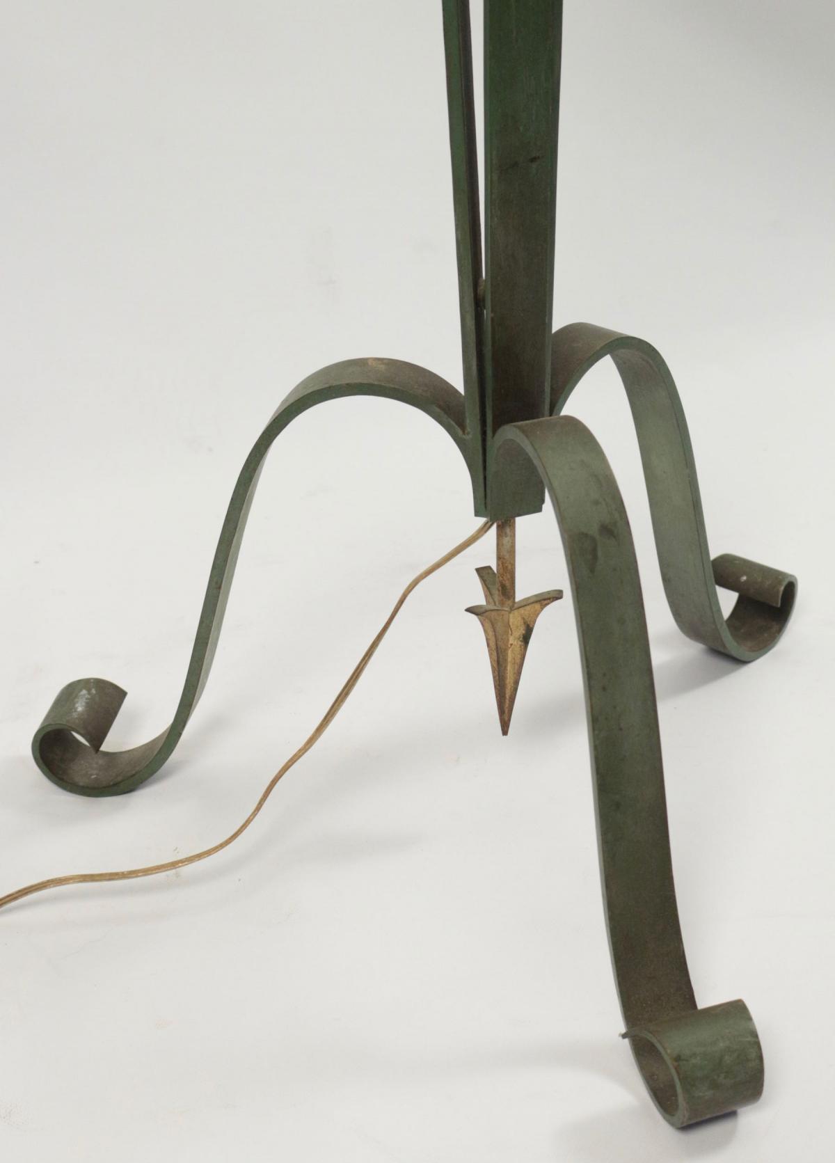 Lampadaire fer forgé 1940