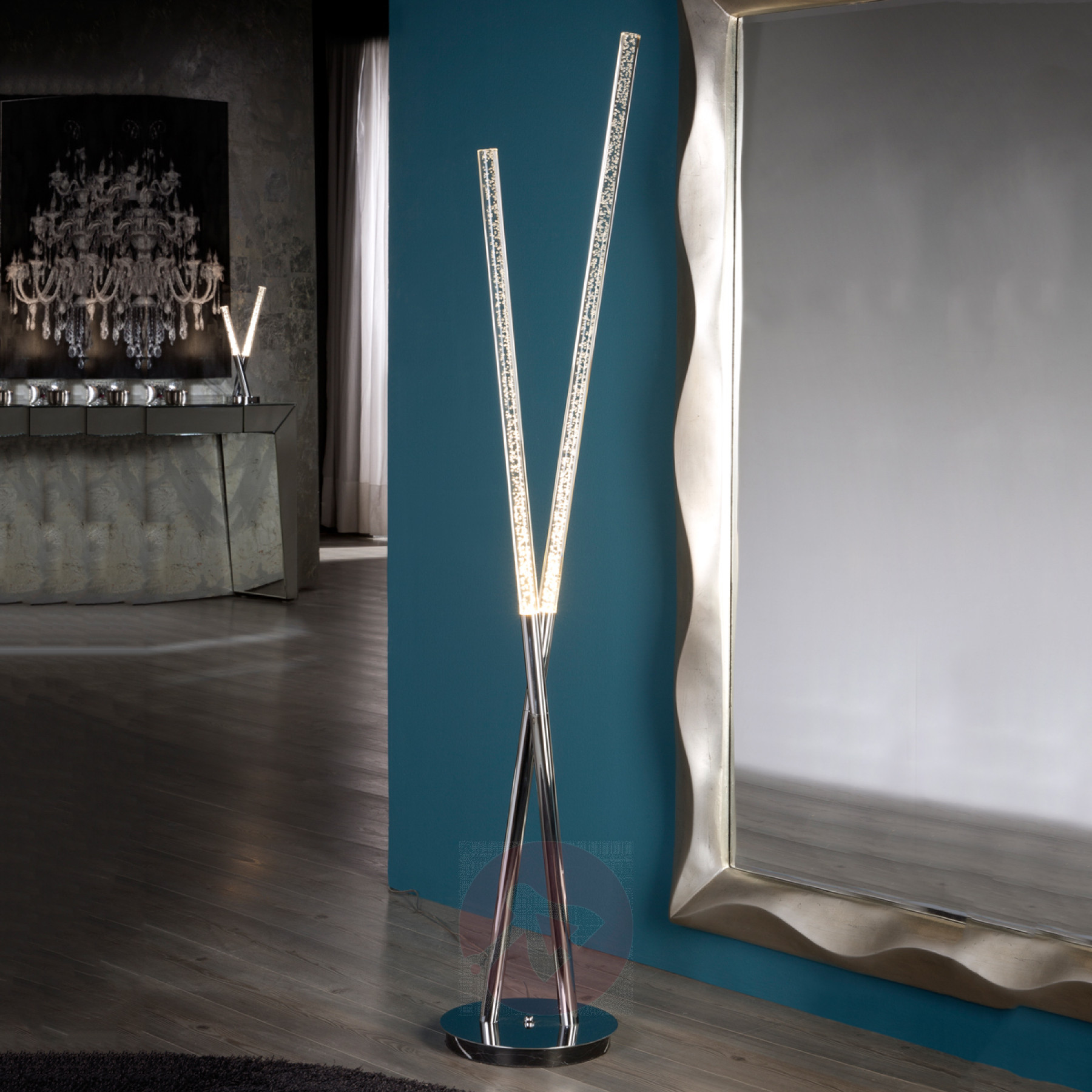 Lampadaire tube led
