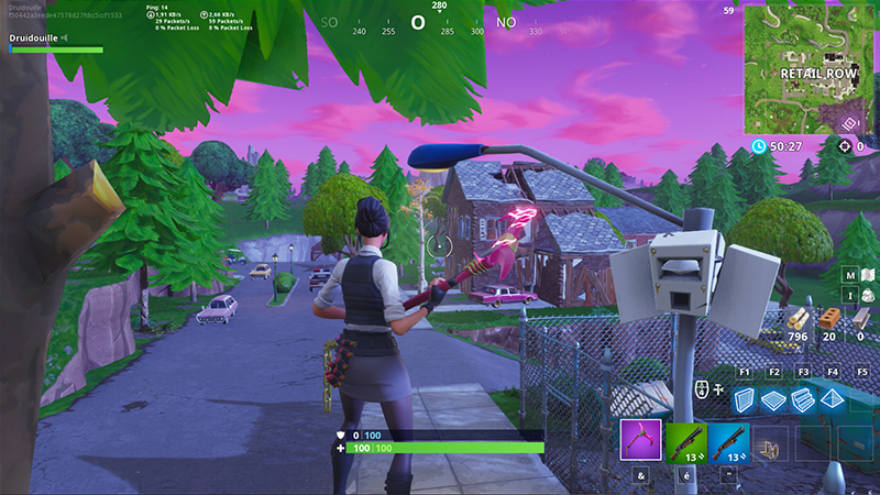 Danser devant different lampadaire