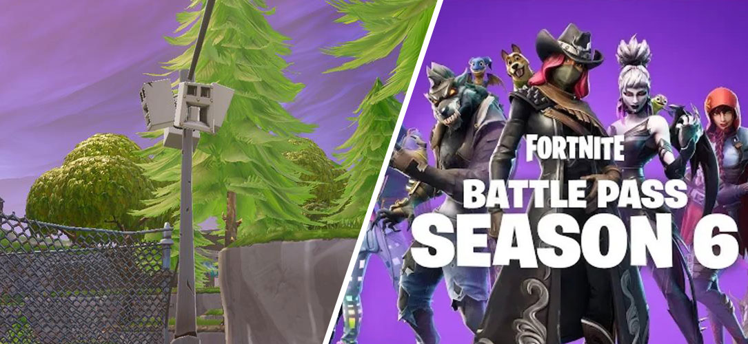 Fortnite saison 6 semaine 1 lampadaire musicaux