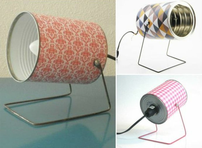 Fabriquer une lampe de chevet avec des boites de conserve