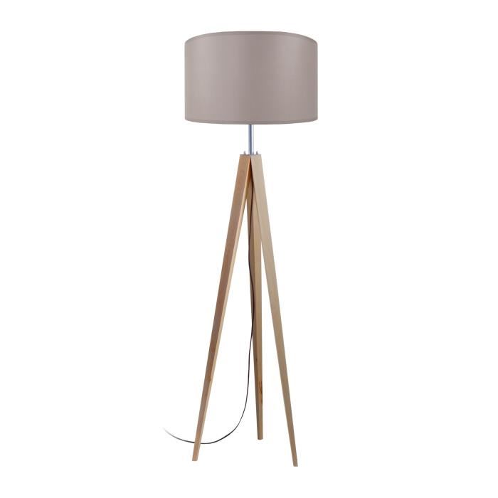 Lampadaire bois scandinave