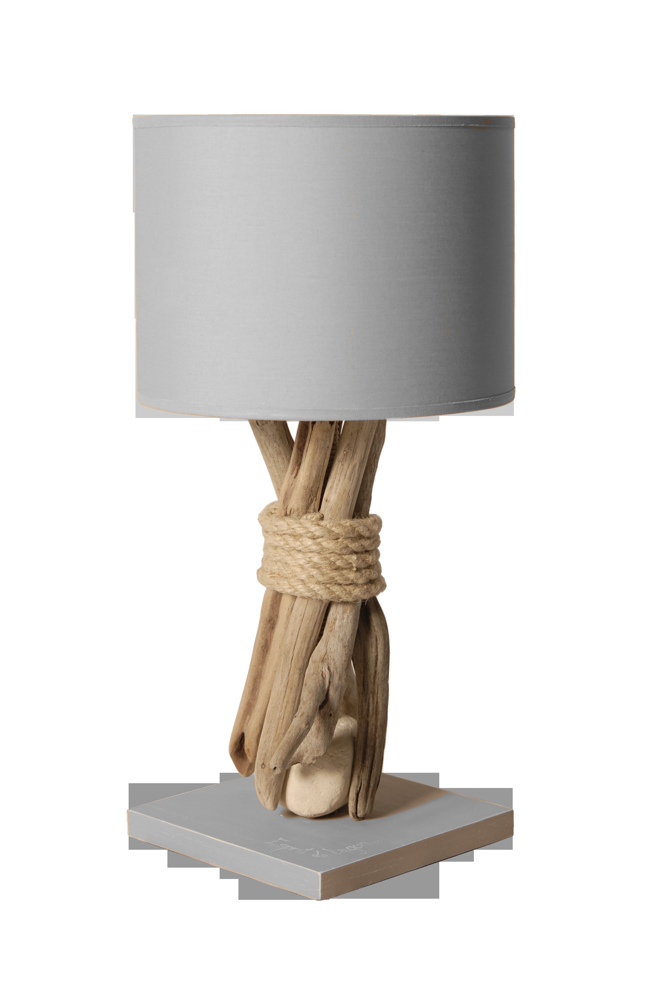Lampe de chevet trepied bois pas cher