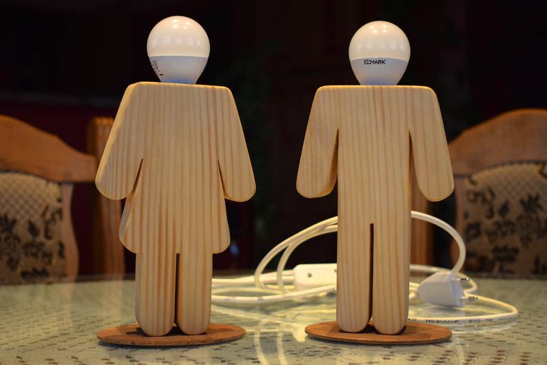 Lampe de chevet en forme de chaussure