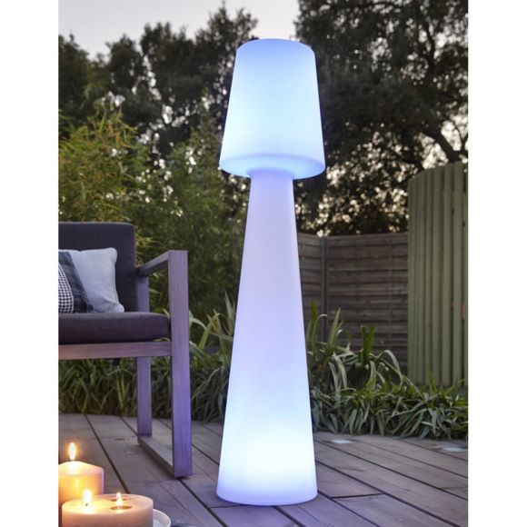 Lampadaire exterieur blanc pas cher