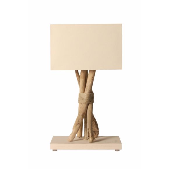 Lampe de chevet en bois flotter