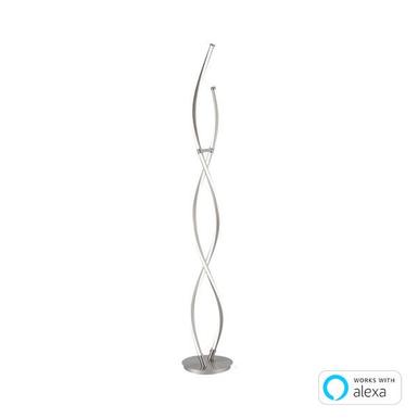 Lampadaire adagio gris métallisé