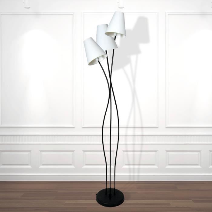 Lampadaire avec plusieurs abat jour