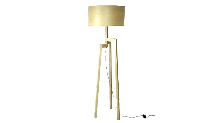 Lampadaire 3 pieds bois