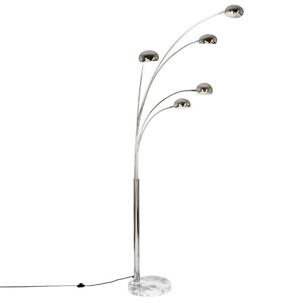Lampadaire arc gris