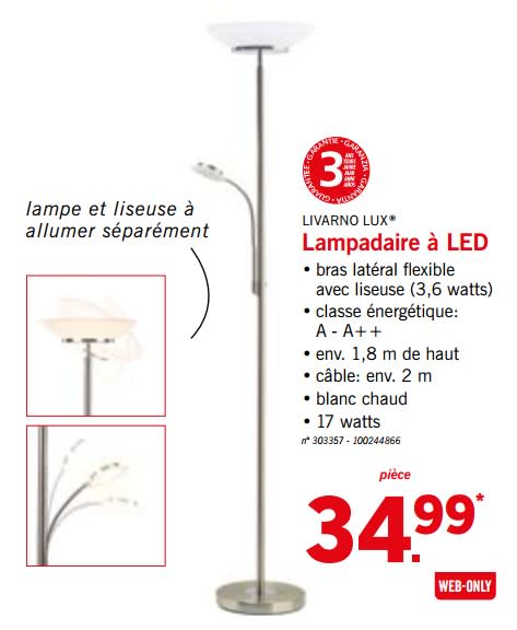 Lampadaire lidl 2018
