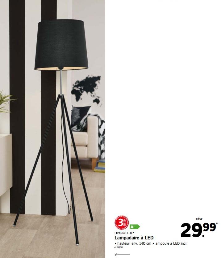 Lampadaire chez lidl