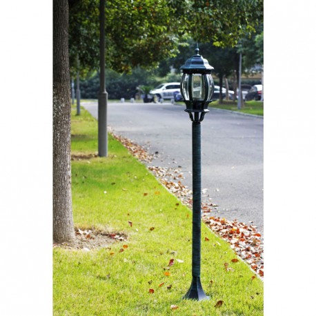 Lampadaire extérieur vert