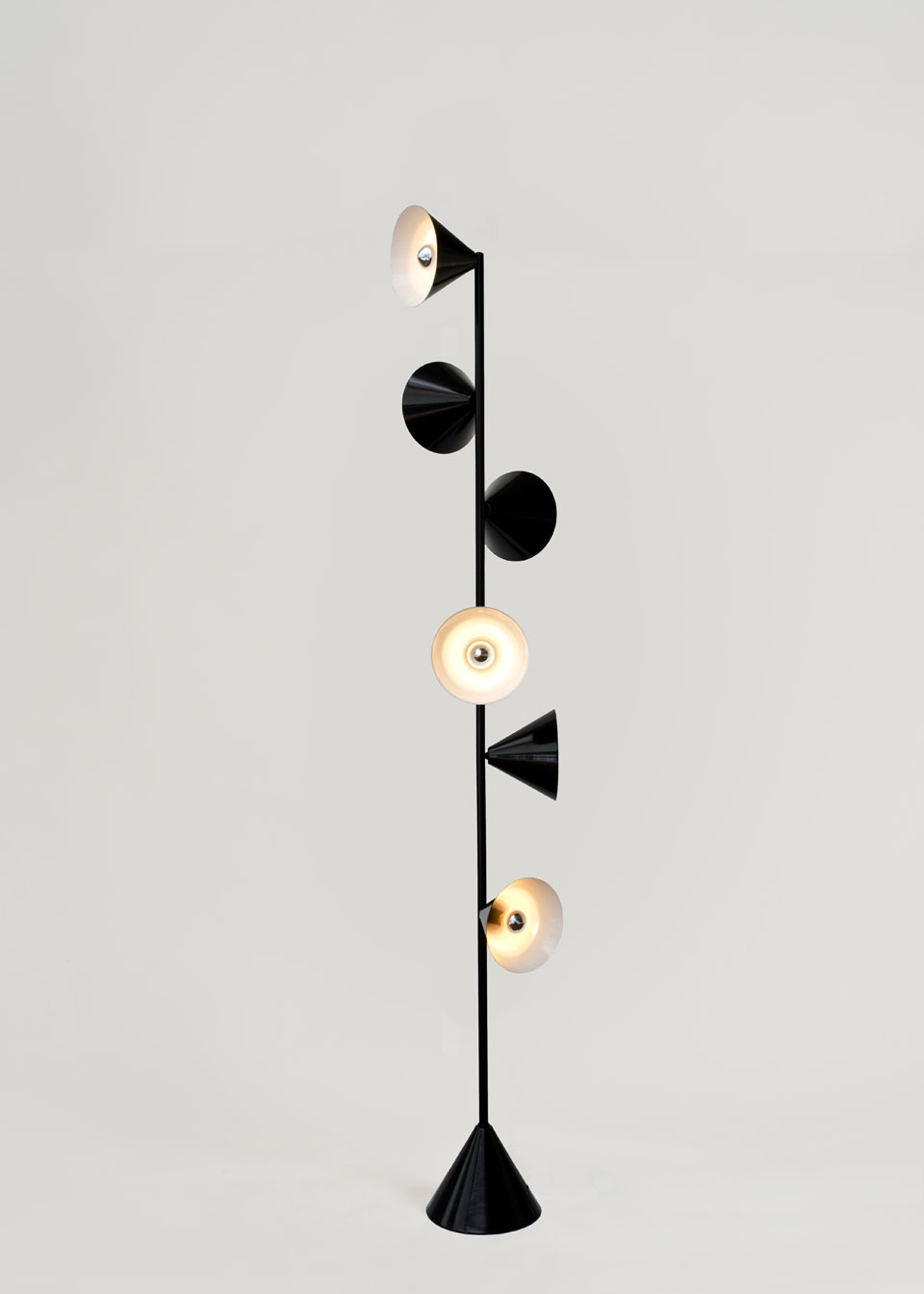Lampadaire design noir