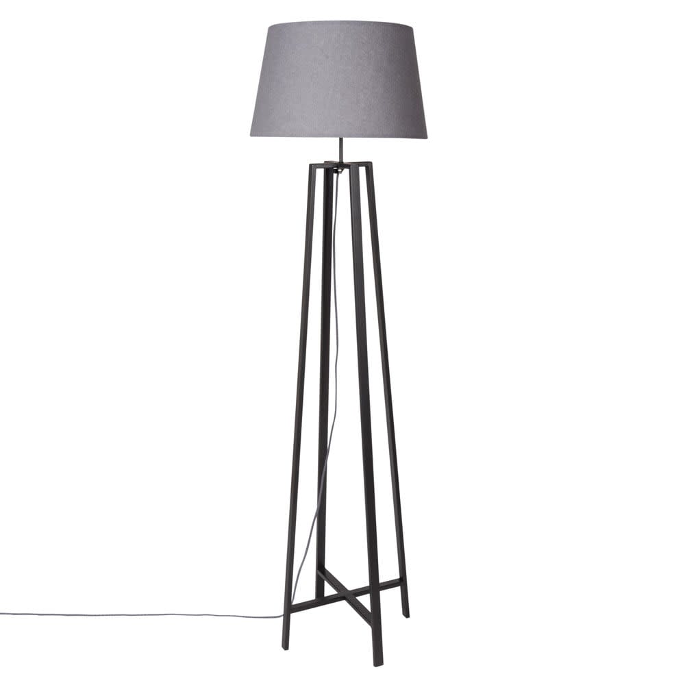 Lampadaire abat jour gris
