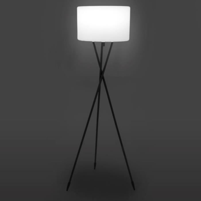 Lampadaire extérieur plastique blanc
