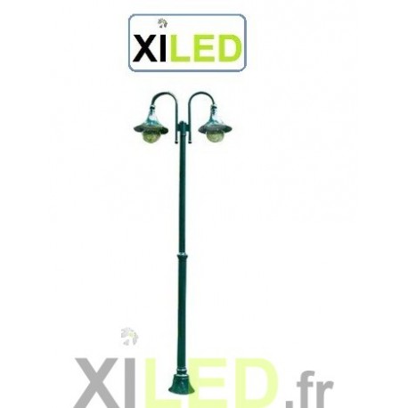 Lampadaire extérieur double