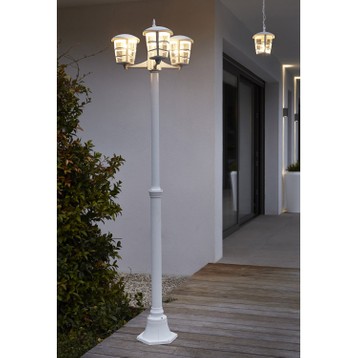 Lampadaire exterieur inox pied