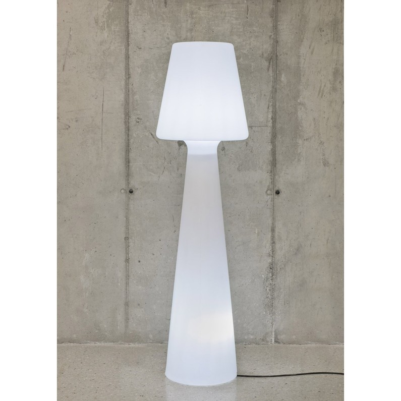 Lampadaire exterieur blanc