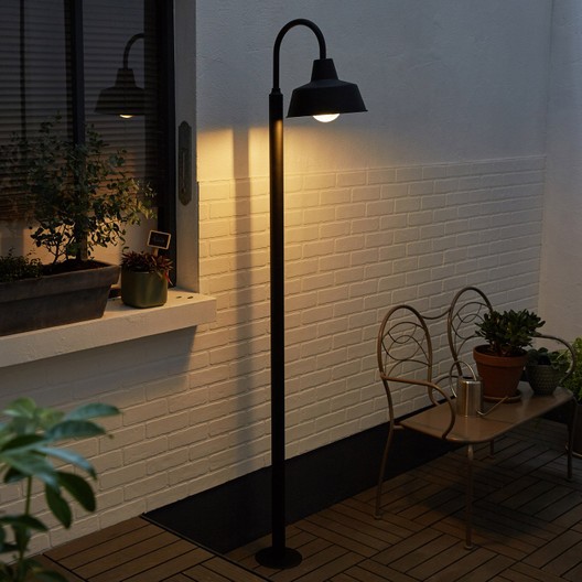 Lampadaire extérieur jaipur e27 100w rouille inspire
