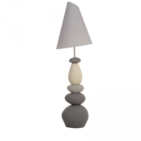 Lampe de chevet en bois brut