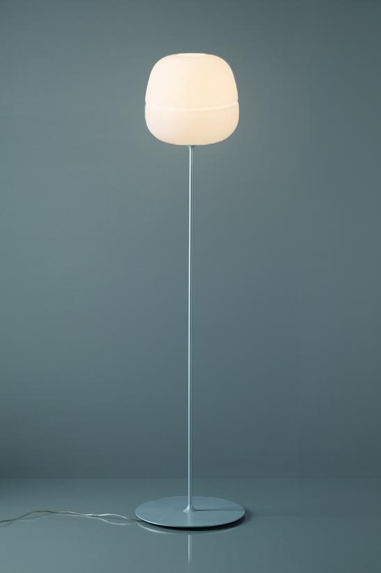 Lampadaire en verre design